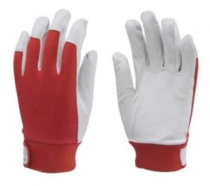 Guante Cabritilla Eléctrico Dorso Rojo